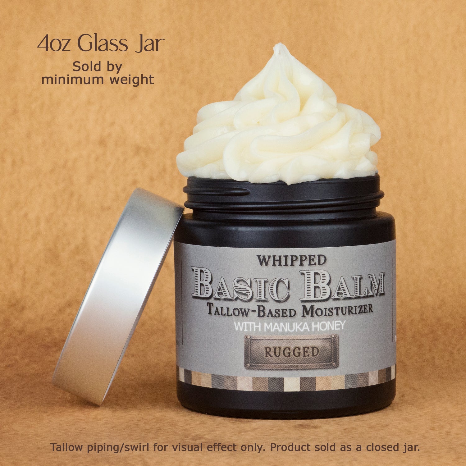 Men's BASIC BALM: Rugged, Whipped Tallow and Honey Balm