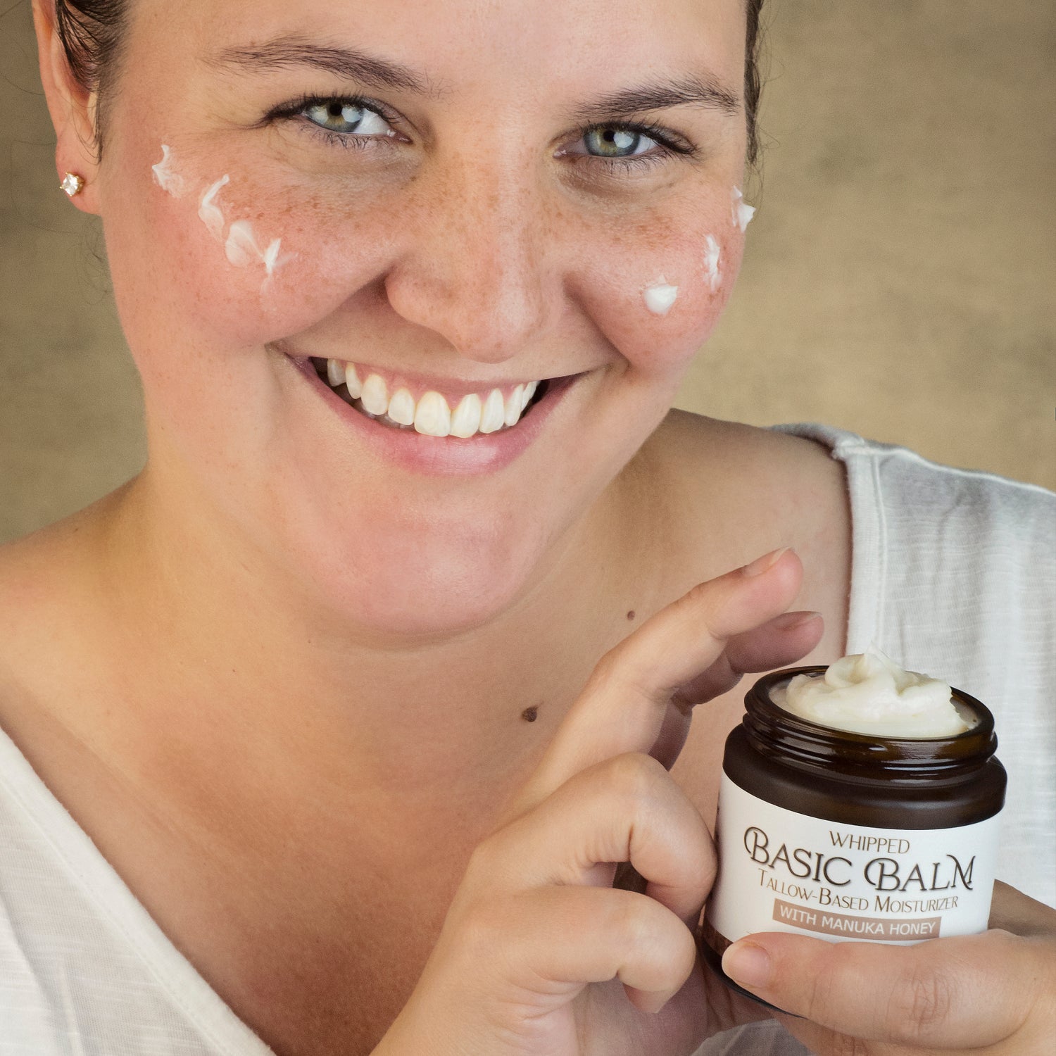 Women's Whipped Tallow and Honey Balm, Tallow on Face
