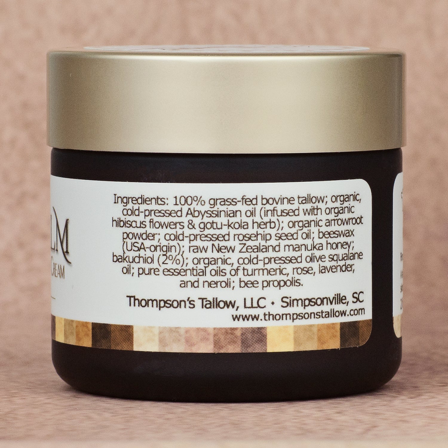 Bakuchiol Anti-Aging Tallow Face Cream, Fairest Flower, Ingredients