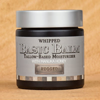 Men's Whipped Tallow and Honey Balm, Rugged, Front Side