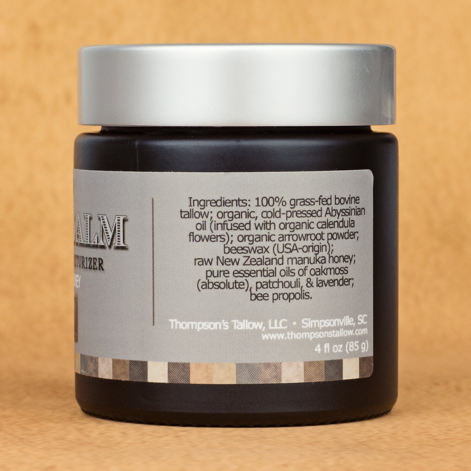 Men's Whipped Tallow and Honey Balm, Rugged, Ingredients
