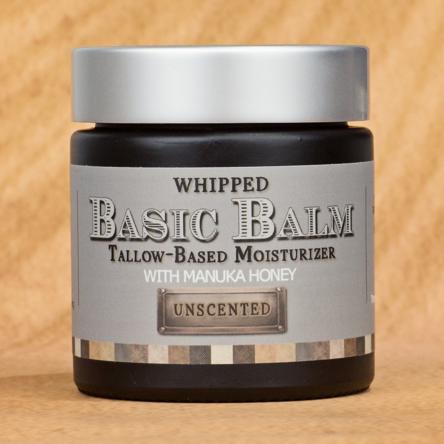 Men's BASIC BALM: Unscented (No Essential Oils) Whipped Tallow and Honey Balm