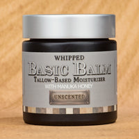 Men's Whipped Tallow and Honey Balm, Unscented, Front Side